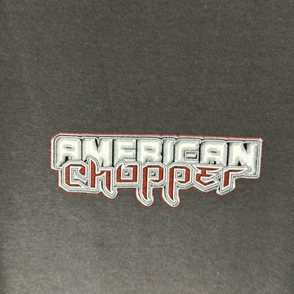 AMERICAN CHOPPER GreyVintage T-Shirt, Size L, NWT - Picture 4 of 6